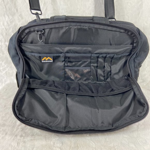 Brenthaven Carrying Briefcase Messenger Bag Laptop Computer Office Black 17" EUC - Picture 4 of 12